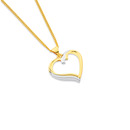 9ct-Two-Tone-Open-Heart-Pendant Sale