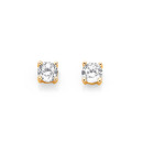 9ct-Cubic-Zirconia-3mm-Round-Stud-Earrings Sale