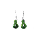 Sterling-Silver-Greenstone-Infinity-Twist-Earrings Sale