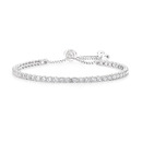 Silver-3mm-CZ-Tennis-Friendship-Bracelet Sale