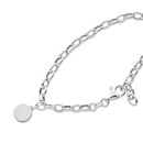 Sterling-Silver-20cm-Belcher-Bracelet-with-Disc Sale