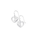 Sterling-Silver-Open-Heart-Koru-Drop-Earrings Sale