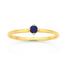 9ct-Created-Sapphire-Love-Ring Sale