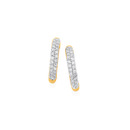 9ct-Diamond-Small-Claw-Set-Huggie-Earrings Sale