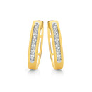 9ct-Diamond-Channel-Set-Huggie-Earrings Sale
