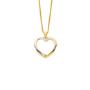 9ct-Two-Tone-Heart-Pendant Sale
