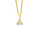9ct-Triangle-Diamond-Set-Pendant Sale