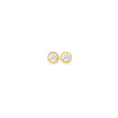 9ct-Gold-Diamond-Bezel-Stud-Earrings Sale