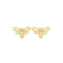 9ct-Diamond-Bee-Stud-Earrings Sale