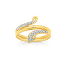 9ct-Diamond-Snake-Ring Sale