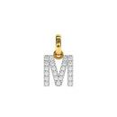 9ct-Gold-Diamond-Initial-M-Block-Pendant Sale