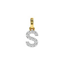9ct-Diamond-Initial-S-Block-Pendant Sale