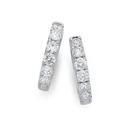 9ct-White-Gold-Diamond-Huggies Sale