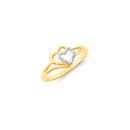9ct-Diamond-Hearts-Ring Sale