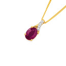 9ct-Natural-Ruby-_Diamond-Slider-Pendant Sale