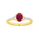 9ct-Natural-Ruby-Diamond-Ring Sale