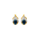 9ct-Sapphire-Diamond-Earrings Sale