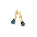 9ct-London-Blue-Topaz-Hook-Earrings Sale