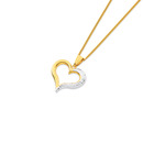 9ct-Two-Tone-Heart-Pendant Sale