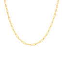 9ct-Gold-45cm-Solid-Flat-Paperclip-Chain Sale