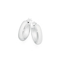Silver-12mm-Half-Round-Tube-Hoop-Earrings Sale
