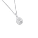 Sterling-Silver-Cubic-Zirconia-Pear-Pendant Sale