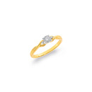 9ct-Diamond-Crossover-Ring Sale