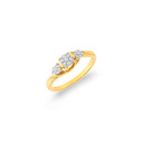 9ct-Diamond-Triple-Swirl-Ring Sale