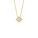 10ct-Gold-TDW50ct-Element-Lab-Diamond-Clover-Pendant Sale