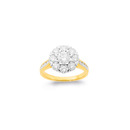 10ct-Gold-TDW75ct-Element-Lab-Diamond-Cluster-Ring Sale
