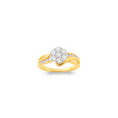 14ct-Gold-TDW2ct-Element-Lab-Diamond-Cluster-Ring Sale