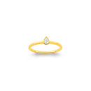 10ct-Gold-Element-Lab-Diamond-Pear-Rubover-Band-TDW10ct Sale