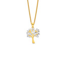 9ct-Two-Tone-Diamond-Cut-Tree-of-Life-Pendant Sale