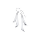 Sterling-Silver-Double-Wave-Hanging-Drop-Earrings Sale