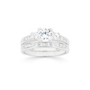 Sterling-Silver-CZ-Trilogy-Channel-Bridal-Set-Ring Sale