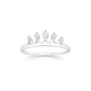 Sterling-Silver-Cubic-Zirconia-Tiara-Friendship-Ring Sale