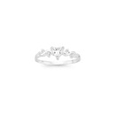 Sterling-Silver-Cubic-Zirconia-Heart-Ring-Size-K Sale
