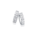 Sterling-Silver-Cubic-Zirconia-Huggie-Earrings Sale
