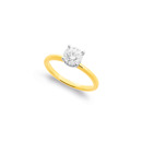 14ct-Gold-1ct-Element-Lab-Diamond-Round-Solitaire-Ring Sale