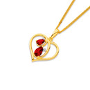 9ct-Created-Ruby-and-Diamond-Pretty-Heart-Pendant Sale