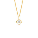 9ct-Diamond-Flower-Pendant Sale