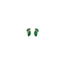 9ct-Created-Emerald-Diamond-Studs Sale