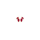 9ct-Created-Ruby-Diamond-Stud-Earrings Sale