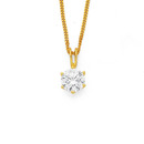 9ct-Cubic-Zirconia-Pendant Sale