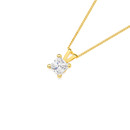 9ct-Gold-Cubic-Zirconia-Split-Bale-Pendant Sale