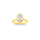 14ct-2ct-Oval-Lab-Grown-Diamond-Rubover-Ring Sale
