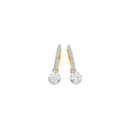 10ct-Gold-15ct-Total-Weight-Lab-Grown-Diamond-Dangle-Hoop-Earrings Sale