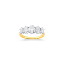 14ct-Gold-5-Stone-Lab-Grown-Diamond-Ring-Total-Diamond-Weight-15ct Sale