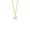 10ct-Gold-15ct-Round-Lab-Grown-Diamond-Pendant Sale