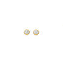 9ct-Diamond-Round-Patterned-Studs-TDW15ct Sale